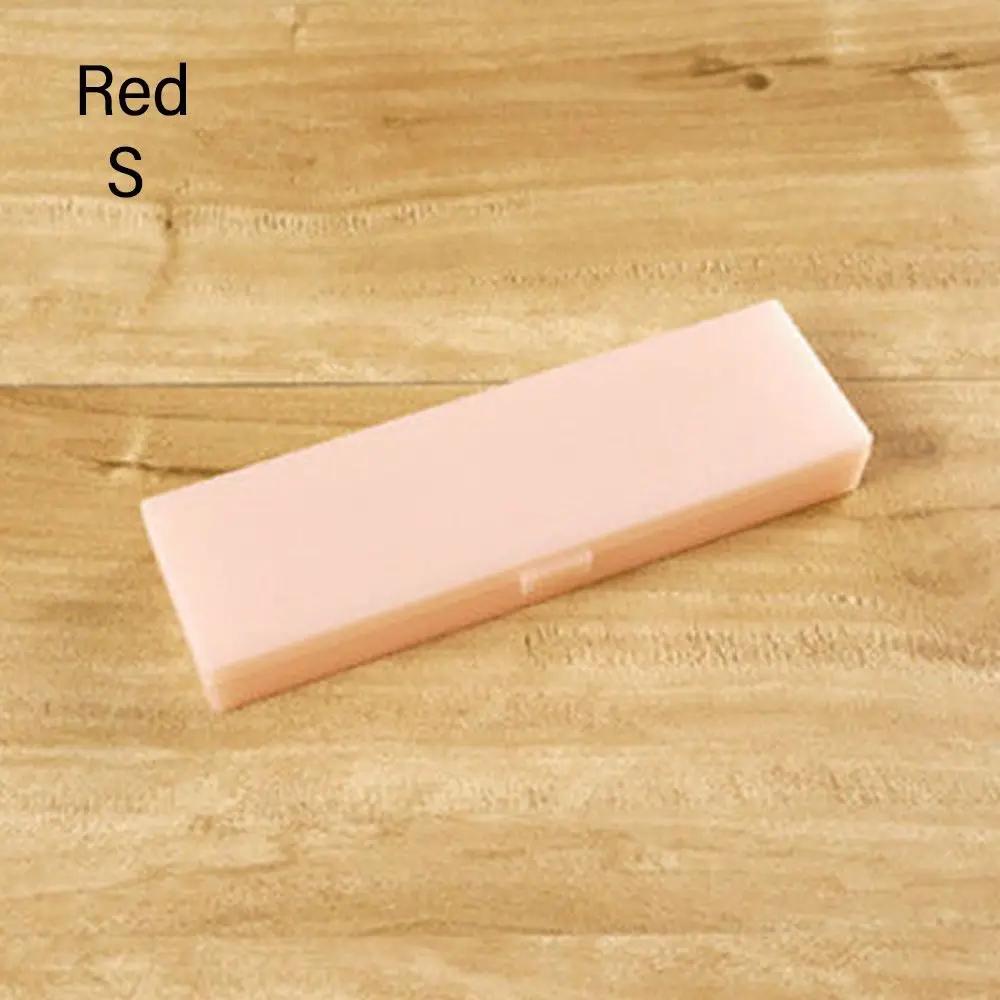 Simple Frosted Translucent Pencil Case Non-toxic Hard Plastic Pen Box Students Gift Stationery Box School Office Supplies