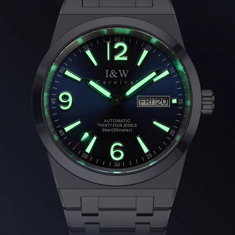 Montre Homme IW CARNIVAL Automatic Watch for Men Original Brand Luxury NH36 Movement Mechanical Watches for Man Waterproof Reloj