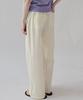 Keullaepeu Soft Embroidered Elastic Waist Pants _Butter