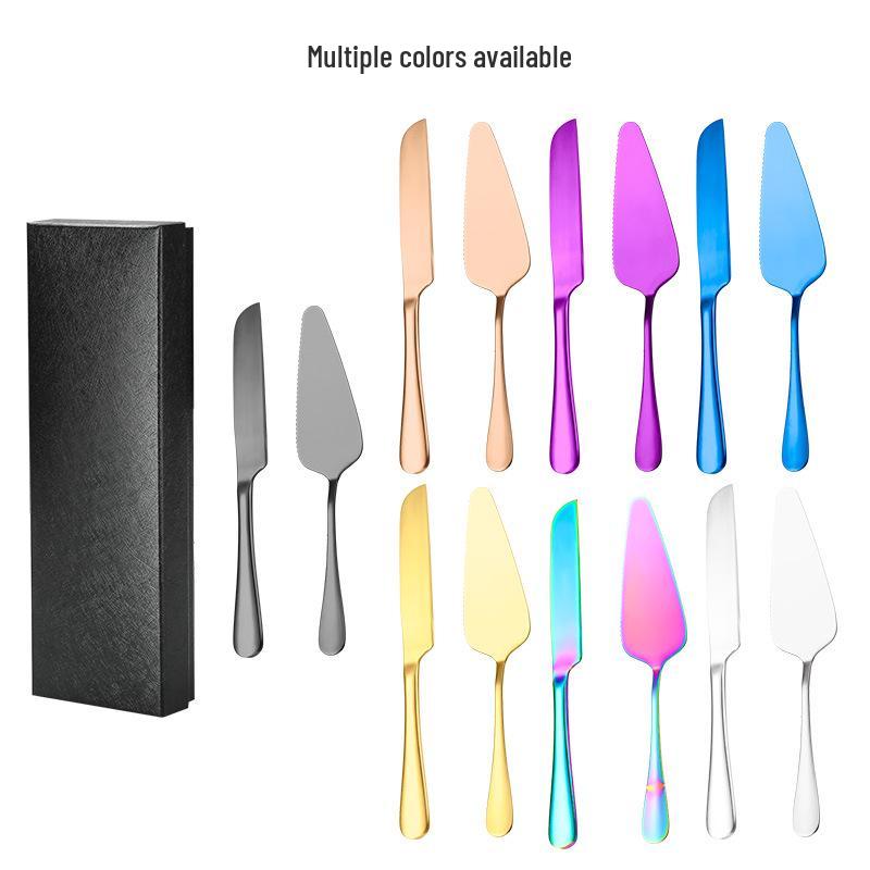 Stainless Steel Cake Knife & Spatula Set - Perfect for Birthdays, Weddings, Baking & More.
