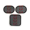 Silicone Abdominal Fitness Band Threepiece Set With Gel Patches For Home Massage