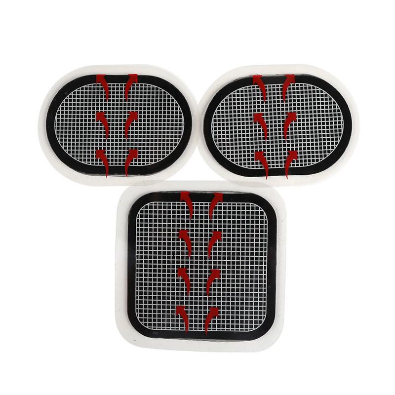 Silicone Abdominal Fitness Band Threepiece Set With Gel Patches For Home Massage