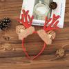 1Pc Christmas Cute Deer Antler Bell Plastic Headband for Holiday Parties, Living Room Window, Glass Door