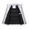Men's Sleeveless Jacket Fashion Vest Winter Warm Pockets Cotton Padded Jackets Mens White Black Waistcoat 5Xl