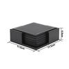 6pcs/set  Leather Heat Insulation Coasters Tea Square Leather Tea Coffee Cup Pad Desk Decor
