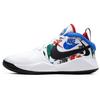 Team Hustle D 9 Abrasion Resistant Breathable Mid Top Performance Basketball Shoes Black White Blue CW5815-100