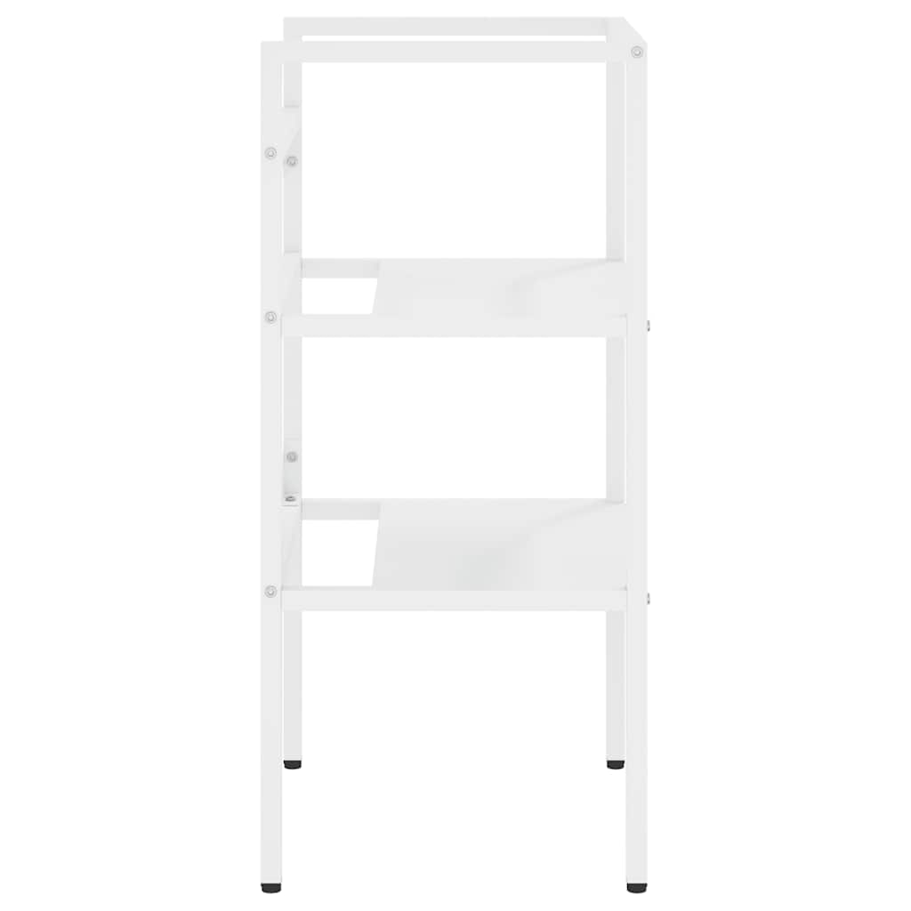 Bathroom Vanity Stand White 40 X 38 X 83 Cm Iron