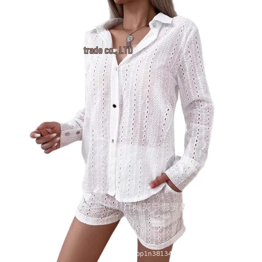 

2026 Spring/Summer Solid Color Loose Casual Two-Piece Set: Short Sleeve T-shirt & Shorts M синий