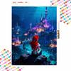 Disney Diamond Painting Kit Mermaid Ariel 5D Diamond Art Home Decor Creative Handmade Gift