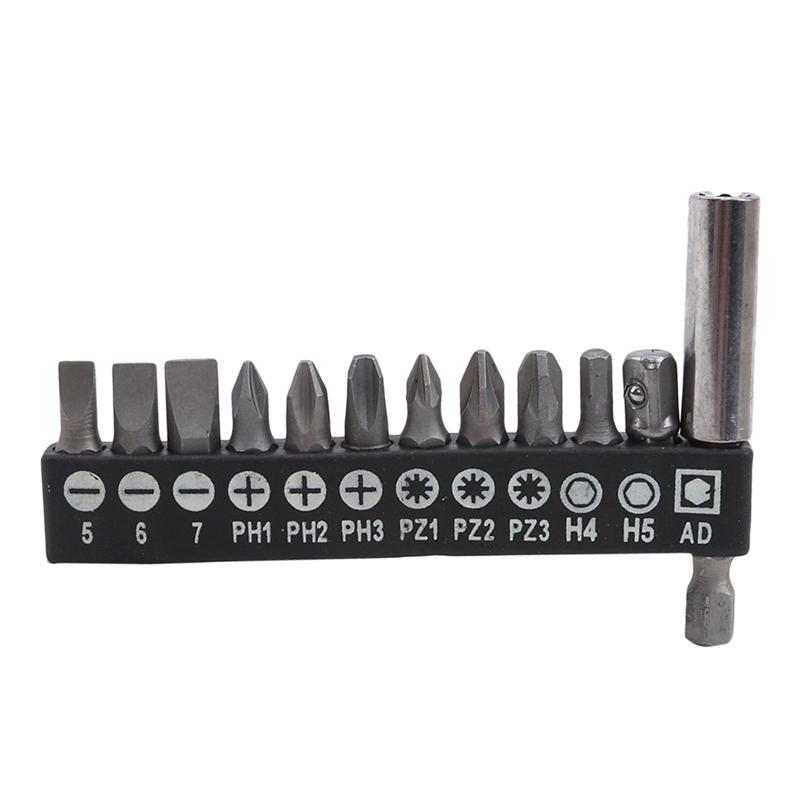 Screwdriver Bit Set Hex Bits Socket Adapter Holder Extension Bar Home Appliances Repair Tool Set