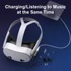 2 In 1 Type C To 3.5mm Converter Supporting 30W Quick Charges & Music Playbacks  Fast Charging Adapter for Music Calls 