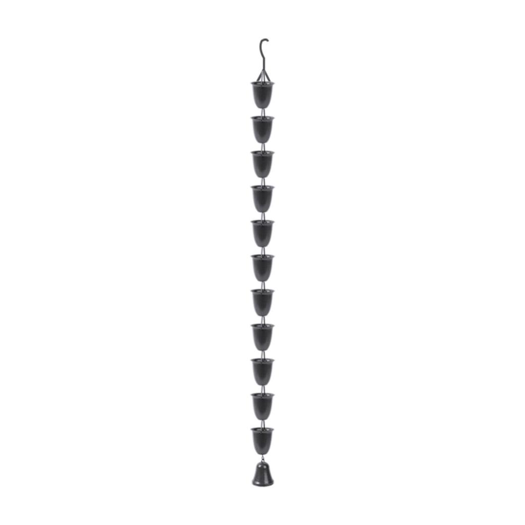 Rain Chain for Gutter Replacement Downspout Sheds Patio Deck Roofs Awnings Round Cups Rainwater