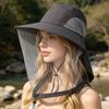 Fishing Hat Insect-Proof Bee-Proof Breathable Mesh Outdoor Anti-Mosquito Hat Shawl Design Wide Brim Summer Sun Hat
