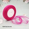 Cinta de Hilo de Nieve Transparente de 1,2 cm para Manualidades: Ganchillo, Accesorios para el Cabello, Lazos, Regalos, Empaque para Pasteles y Cajas, Cinta de Seda