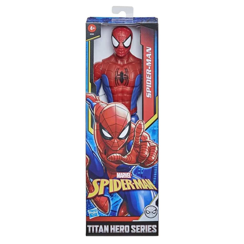 Hasbro Marvel Spider-Man Titan Hero Series Spider-Man Action Figure, 12-inch (30cm) Superhero Action Figure, Ages 4 and Up, E7333, Authentic