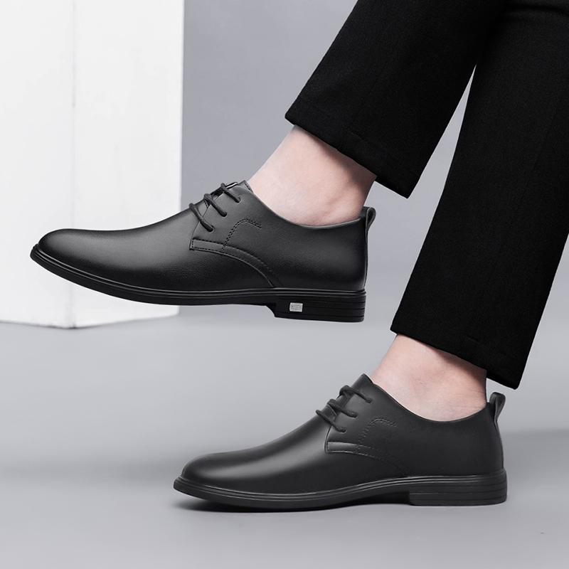 Fashion Designer Party Wedding Footwear Italian Men Genuine Leather Oxford Shoes Casual Business Flat Dress Lace Up Formal Office Shoes