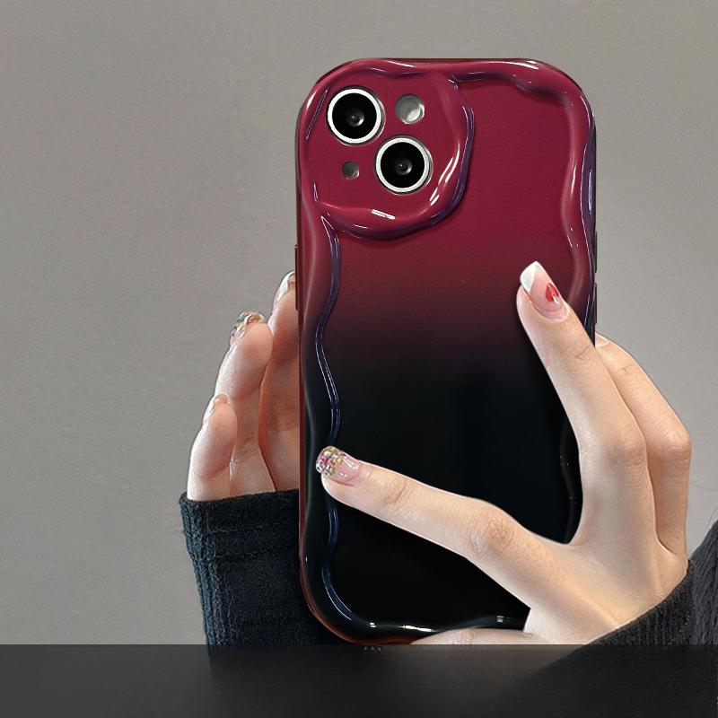 

Подходит для чехла для мобильного телефона Apple 15promax Новый год iPhone 14/13 Градиентный красный Кукла с сердечком 11/12 Силикон iPhone 6s Plus