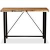 Ensemble de bar - VIDAXL - Bois de récupération massif - Noir