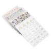 50 Blatt Nagelkunst-Sticker Selbstklebend Blume Luxus Dekorationen DIY Stilvolle Nagel-Abziehbilder