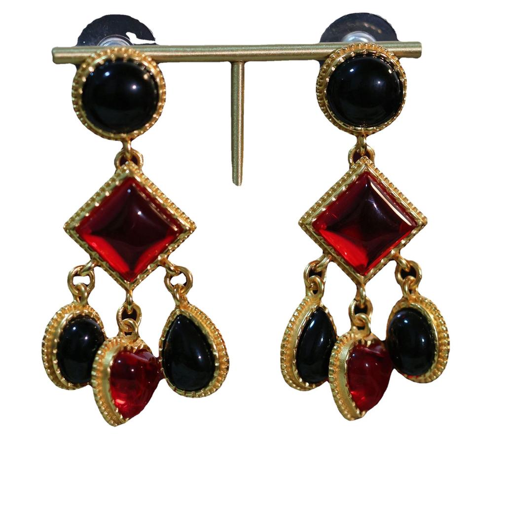 Classic Women Girls Fashion Elegant Lady Vintage bracelet ring Crystal Jewelry Necklace Earrings Ear Clip