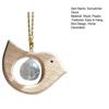 Wooden Bird Suncatcher Hanging Decoration Indoor Outdoor Garden Rainbow Maker Bird Ornament with Faux Crystal Ball