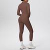 Cloud-like Quick-dry Zipper Jacket & High-waisted Yoga Suit - 3pc Outdoor Running Fitness Set