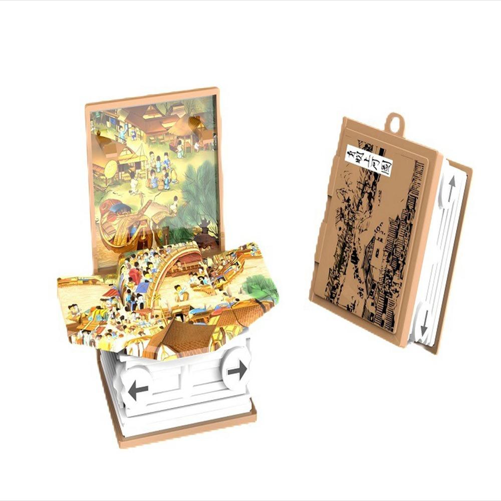 Party Favors Pop Up Keychain Dinosaur World Scene 3D Dinosaur Toys Fashion Dinosaurs Figures Book