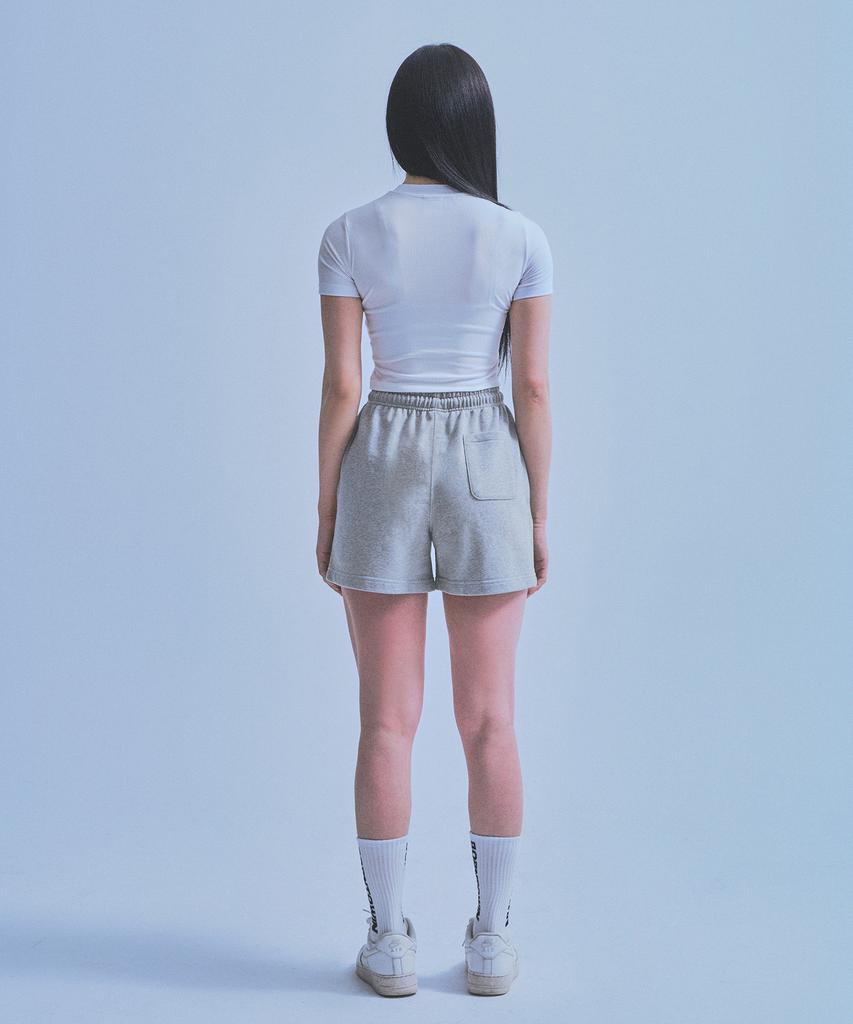 BORN TO WIN W Chrome B Shorts [Melange Grey]