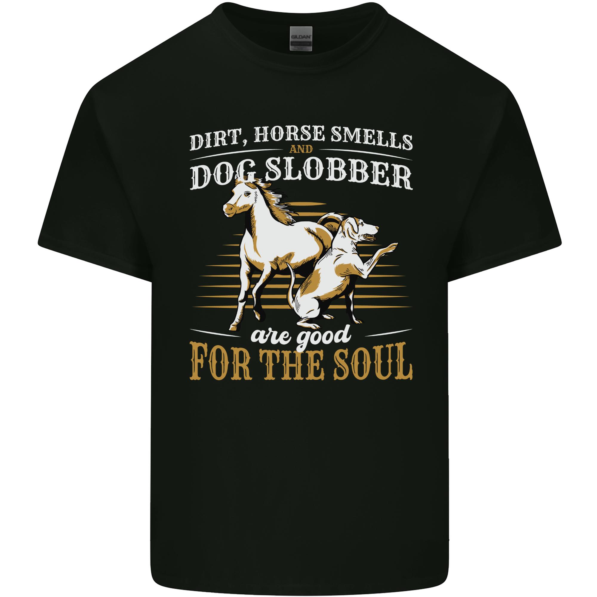 Dog Horse Funny Quote Unisexs Light Cotton TShirt S