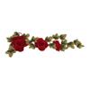 2pcs Delicate Flower Details Iron On Patches Bright Color Embroidery Sew on Patches  For DIY Crafts