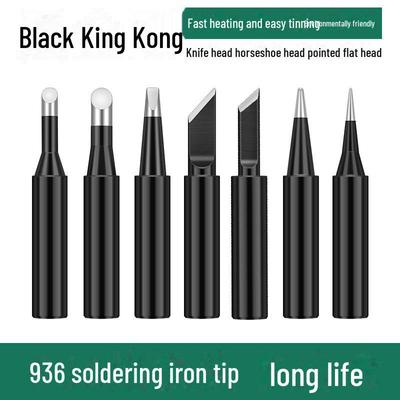 Soldering Iron Tip - 936 Black Diamond Horseshoe Point, Durable with Excellent Tin Flow