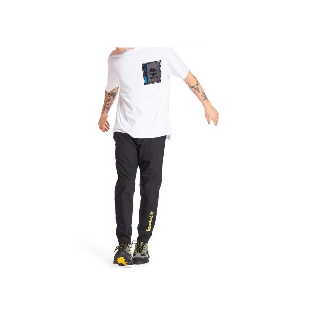 Timberland SS20 Fashion Hollow Zipper Pocket Printed Short Sleeve T-Shirt Men Tops White A22SN100