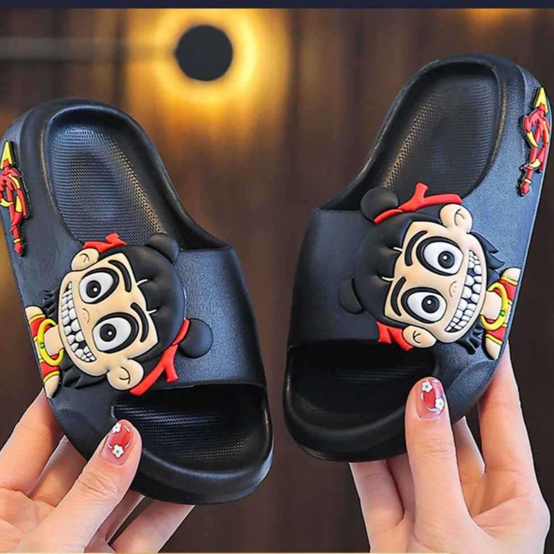 

Детские тапочки для мальчиков и девочек, летний душ, ванная комната в помещении, детский дом, противоскользящие 36-37 чёрный
