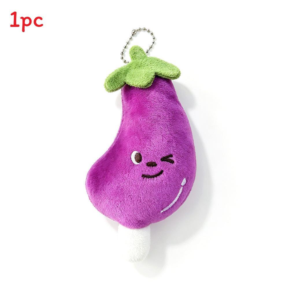 Kawaii Foodshaped Plush Pendant With Pp Cotton For Backpack And Keys
