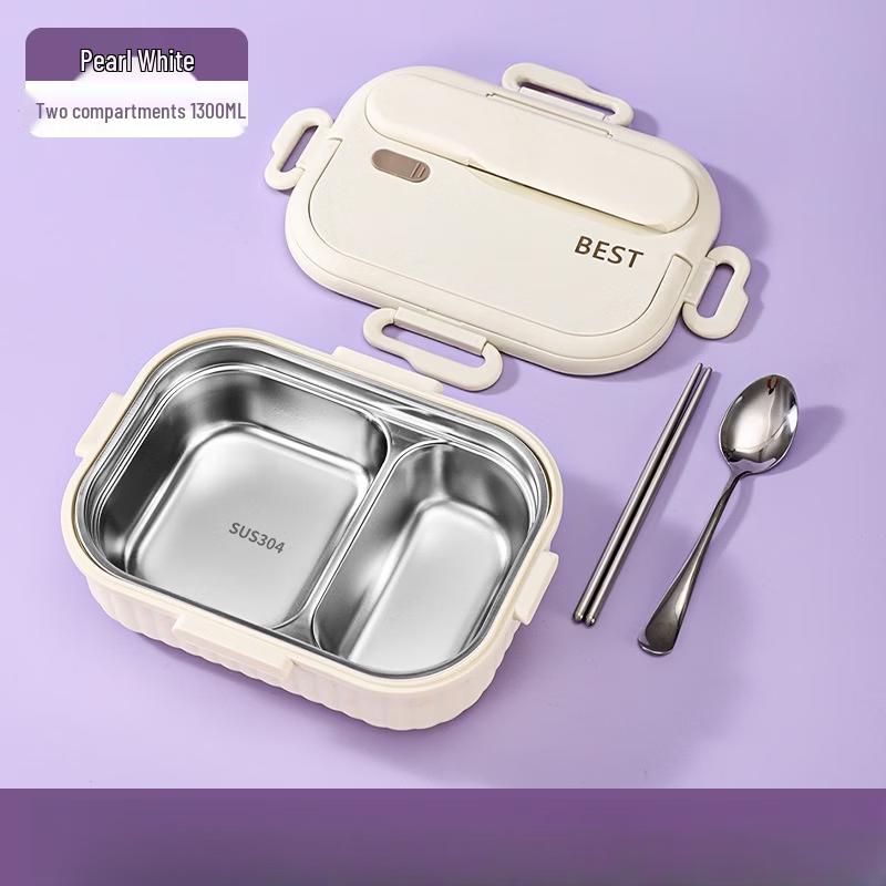 ZISIZ 304 Stainless Steel Divided Lunch Box