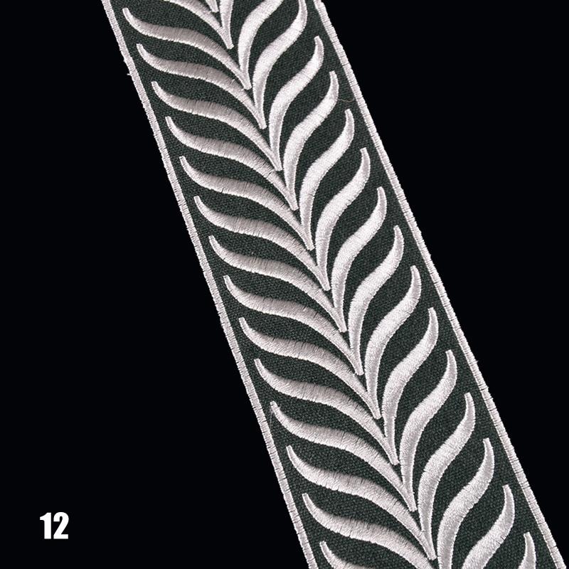 1Meter Vintage Totem Embroidered Jacquard Ribbon Braid Trim Woven Lace Fabric Diy Cushion Curtain Garment Hanfu Belt Accessory