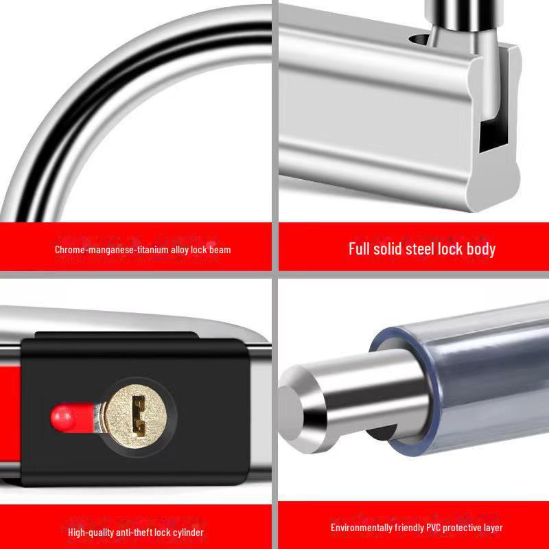 Electric Vehicle Anti-Theft U-Lock: Waterproof, Pry-Resistant Lock for Cars & Motorcycles