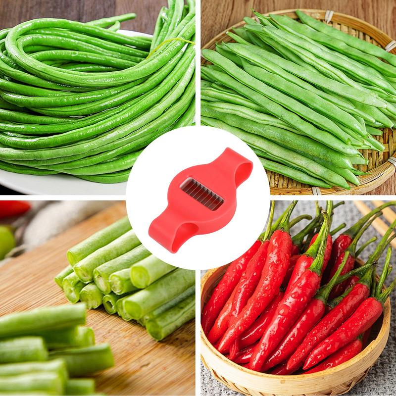 Long Bean Shredder Green Bean Frencher Tool Stainless Steel Shredder Stringer Kitchen Tool Stainless Stee For Long Beans Round