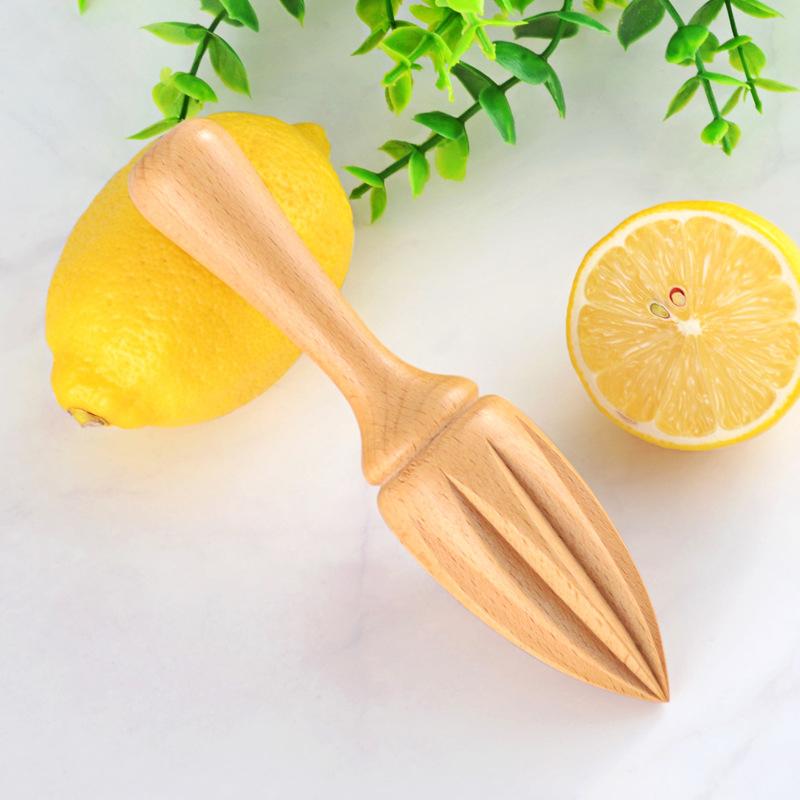 Wooden Citrus Reamer Manual Lemon Squeezer Orange Lemon Hand Juicer Mini Fruit Juicer Portable Lemon Squeezer Kitchen Gadget