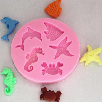 1PC attraktive und langlebige Sea Beach Silikonform für Kuchen, Sugarcraft, Seife und Schokolade