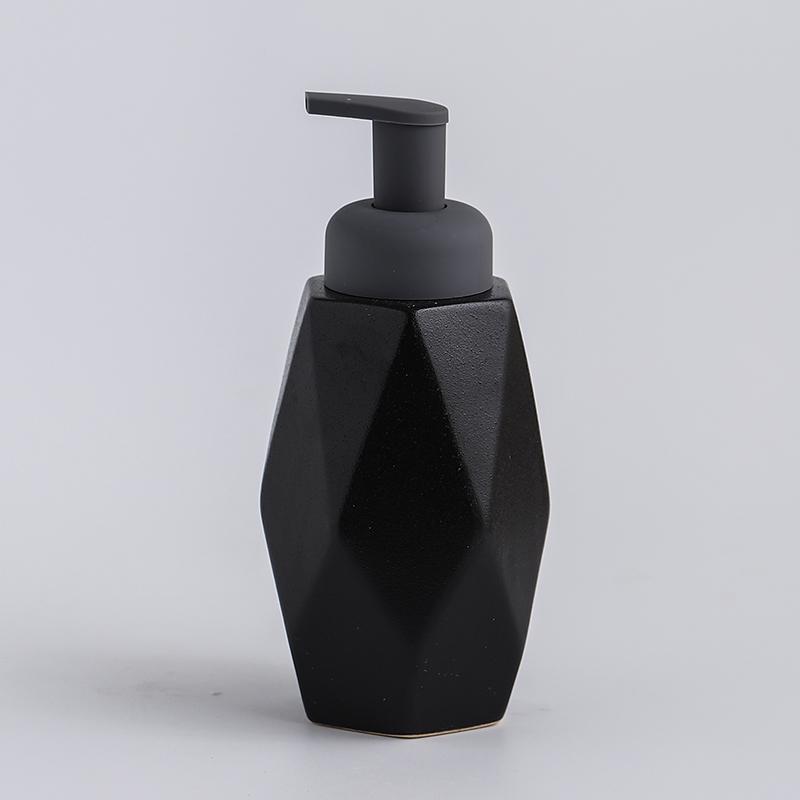Ceramic Foam Soap Dispenser Bottle Kitchen Hand Sanitizer Bottle Shampoo Body Wash Lotion Bottle Customizable Logo for Hotels