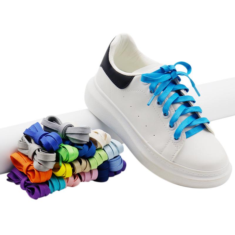 Kurojin Flat Waxed Cotton Shoelaces for Sneakers and Casual Shoes