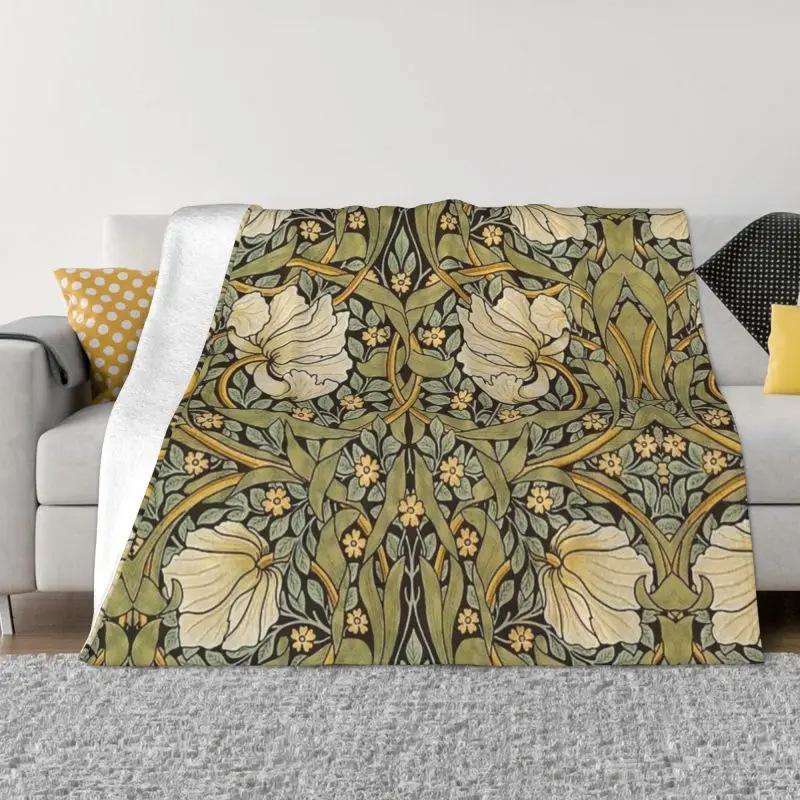 Vintage Garden Art Flannel Blanket Flower Warm Blanket Sofa Decorative Blanket Bedding