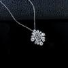Blue Sapphire Petal Necklace - S925 Sterling Silver, Versatile & Durable High-End Gift for Birthday or Anniversary, Perfect for Best Friend or Wife.