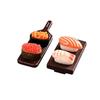 10 Stück Mini Japanischer Lachsrogen Süße Garnele Sushi Modelle Realistisch für DIY Puppenhaus Rollenspiel Kochspiel Requisiten