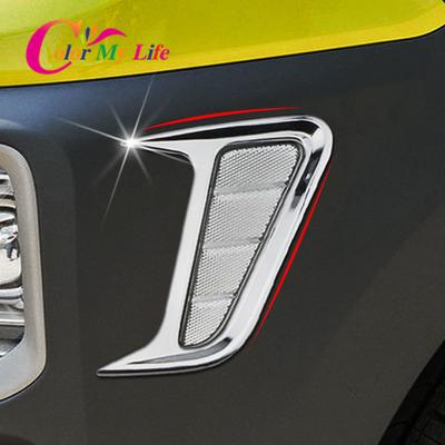 Color My Life ABS Chrome for Hyundai Kona Kauai 2017 - Side Turning Signal Lights Sequins Trim Fog Lamp Cover