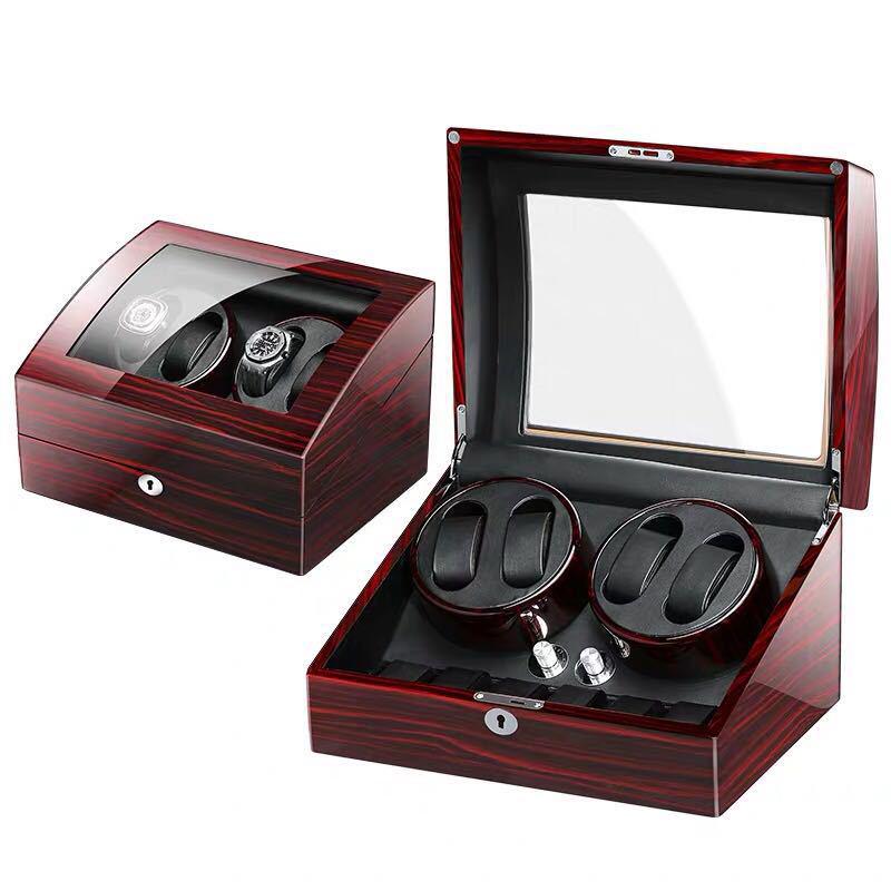 Automatic Watch Winder Box: 4+6 Watch Rotator Case for Mechanical Watches