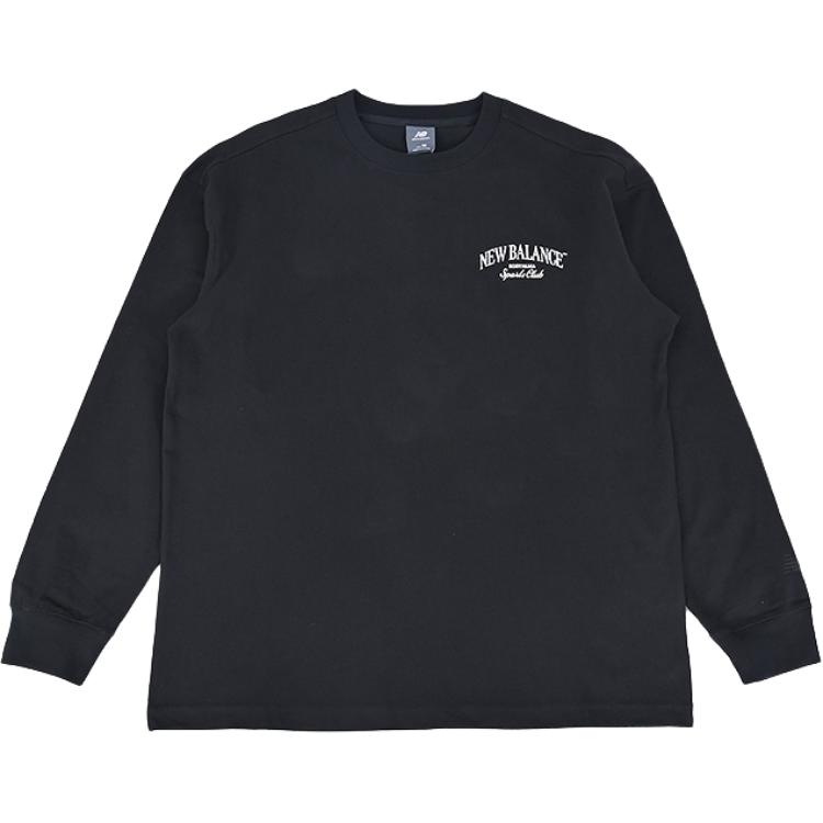 New Balance T Shirts Men s Black Crew Neck Moderate Straight Fit NDF31281-BK L