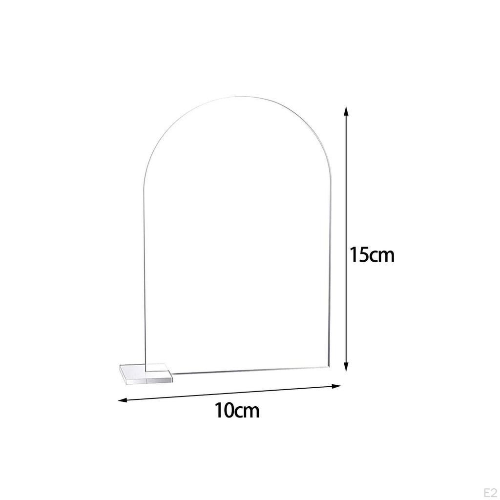 Acrylic Place Cards Table Numbers with Stand Holder Food Signs for Reception Decor