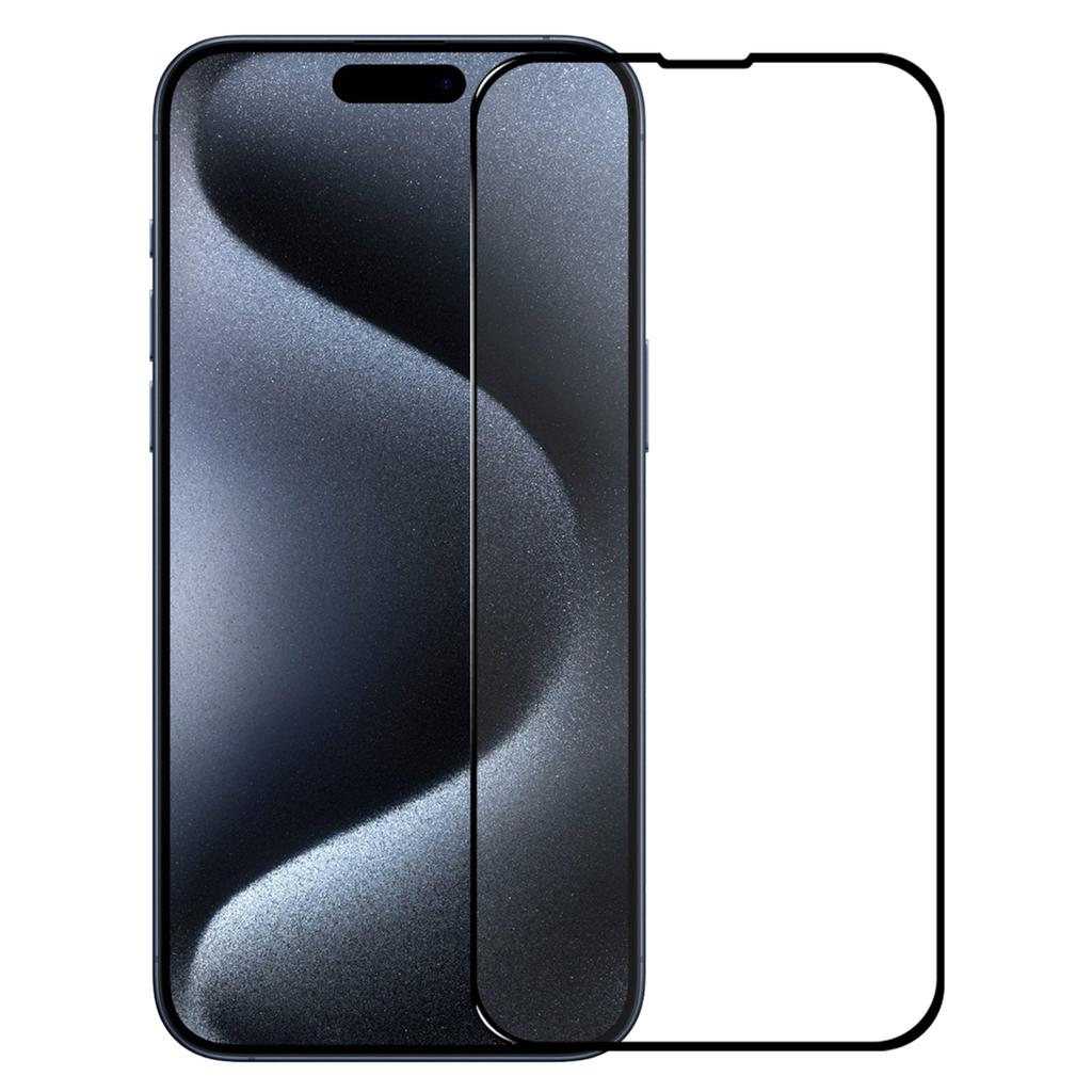 NORTHJO 2Pcs A+ For iPhone 15 Pro Max Screen Protector Silk Printing Film with Installation Alignment Frame